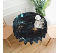 Future Robot Round Tablecloth, 60 Inches (About 152.4 Cm),#Indoor And Outdoor Tablecloths For Kitchen Parties.