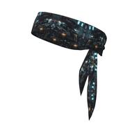 Future Robot Sweat-Absorbing Sports Headband, Unisex Sports Headband, Suitable for Outdoor Travel and Various Sports.