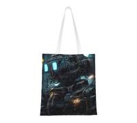 Future Robot Totes. Lightweightcanvas, Double Handles, Stylish Women'S Tote Bag, Perfect For Shopping, Work And Everyday Carry.