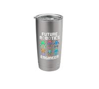 Future Robotics Engineer Funny Robot Engineering Kids Stainless Steel Insulated Tumbler