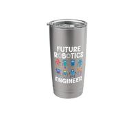 Future Robotics Engineer Funny Robot Engineering Kids Stainless Steel Insulated Tumbler