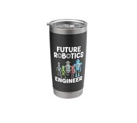 Future Robotics Engineer Funny Robot Engineering Kids Stainless Steel Insulated Tumbler