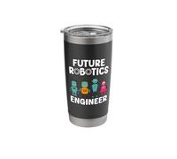 Future Robotics Engineer Funny Robot Engineering Kids Stainless Steel Insulated Tumbler