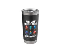 Future Robotics Engineer Funny Robot Engineering Kids Stainless Steel Insulated Tumbler
