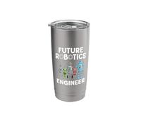 Future Robotics Engineer Funny Robot Engineering Kids Stainless Steel Insulated Tumbler