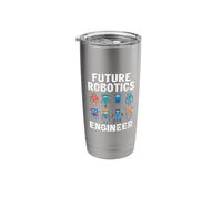 Future Robotics Engineer Funny Robot Engineering Kids Stainless Steel Insulated Tumbler