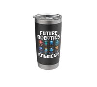 Future Robotics Engineer Funny Robot Engineering Kids Stainless Steel Insulated Tumbler