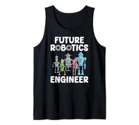 Future Robotics Engineer Funny Robot Engineering Kids Tank Top