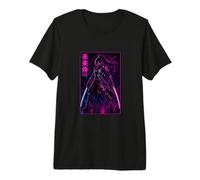 Future Samurai Female Warrior Anime Sci-Fi Premium T-Shirt