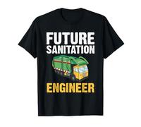 Future Sanitation Engineer Funny Garbage Truck T-Shirt
