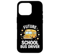 Future School Bus Driver Cute Career Bus Driver Case for iPhone 16 Pro