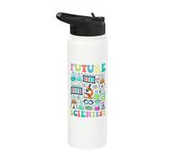 Future Scientist Colorful Chemistry Physics Science Lover Stainless Steel Insulated Water Bottle