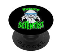 Future Scientist Cute Panda Bear STEM Science Geek PopSockets Adhesive PopGrip