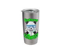 Future Scientist Cute Panda Bear STEM Science Geek Stainless Steel Insulated Tumbler