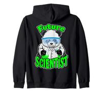 Future Scientist Cute Panda Bear STEM Science Geek Zip Hoodie