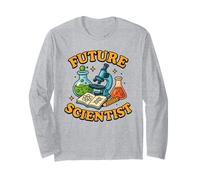 Future Scientist Kids Science Career CuteLab Worker Long Sleeve T-Shirt