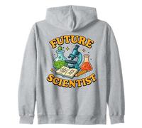 Future Scientist Kids Science Career CuteLab Worker Zip Hoodie