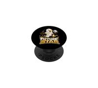 Future Soccer Star Eagle Kicking Football Design PopSockets Adhesive PopGrip