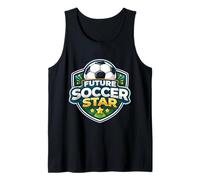 Future Soccer Star Kids Player Lover Child Girl Boy Aspiring Tank Top