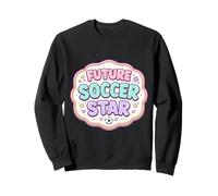 Future Soccer Star Kids Player Lover Child Girl Feminine Sweatshirt