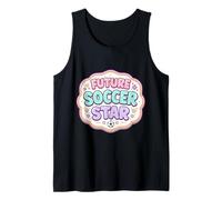 Future Soccer Star Kids Player Lover Child Girl Feminine Tank Top
