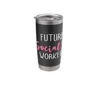 Future Social Worker Social Work Caregiver Stainless Steel Insulated Tumbler