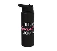 Future Social Worker Social Work Caregiver Stainless Steel Insulated Water Bottle