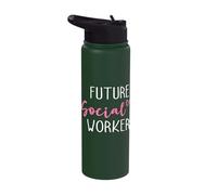 Future Social Worker Social Work Caregiver Stainless Steel Insulated Water Bottle