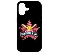 Future Softball Star Kids Player Lover Child Girl Team Case for iPhone 17