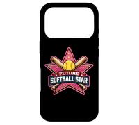 Future Softball Star Kids Player Lover Child Girl Team Case for iPhone 17 Pro