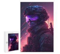 Future Soldier in Action -2 Adult Tabletop Puzzle, 1000 PCS - Home Décor Activity, for Mindful Indoor Entertainment