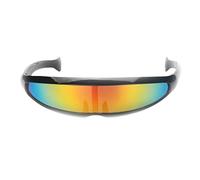 Future Soldier Toy Glasses Black Frame Colored Lens for Party Costume Photo Props Festival Dress-up