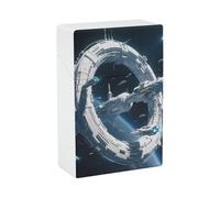 Future Station Cigarette Case Stylish Plastic Cigarette Holder Box for Women Men Portable Crush-Proof Cigarette Organizer