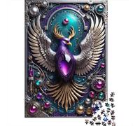 Future Steampunk Phoenix 1000-Piece Adult Jigsaw Puzzle, 70x50cm/1000pcs; A Calm After-work Activity; Smooth White Card with Reduced Dust
