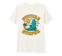 Future Surfer Ocean Surfing Waves Vibes for Kids Premium T-Shirt