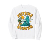 Future Surfer Ocean Surfing Waves Vibes for Kids Sweatshirt