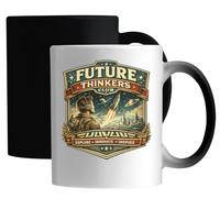 Future Thinkers Club Motivational Design Ceramic Magic Mug White