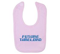 Future Timelord Cotton Baby bib - Pastel Pink