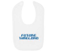Future Timelord Cotton Baby bib - White