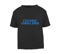 Future Timelord Short Sleeve Cotton Kids t Shirt, 2-3 Years, Black