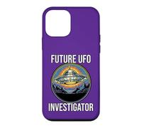 Future UFO Investigator Believe In Aliens and Flying Saucers Case for iPhone 12 mini