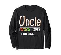 Future Uncle 2027 Loading Pregnancy Announcement Uncle Long Sleeve T-Shirt