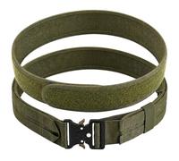 Future Ventures Tactical Duty Belt with Quick Release Metal Buckle, Adjustable Heavy Duty Nylon Utility Belt for Security, Police, Military, Work or Outdoor Use (Green, Small)