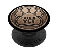 Future Vet Veterinarian Veterinary Surgeon Kids Child Badge PopSockets Adhesive PopGrip