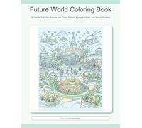 Future World Coloring Book: 50 Gentle Futuristic Scenes with Cities, Robots, Flying Vehicles, and Space Gardens (Future World Coloring Series)