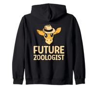 Future Zoologist Appreciation Zoology Zookeeper for Kids Zip Hoodie
