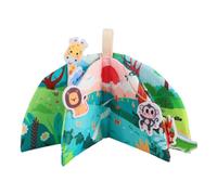 Futured Books, Fabric Books for Babies - Fabric Books for Early Education - Interactive Book in Soft and Cutting Fabric for Girls Aged 6 to 12 Months, Early Development