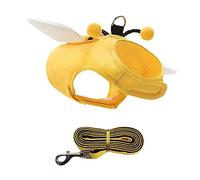 FUTUREORYY 1 Set Adorable Bees Mesh Vest Harness Leash for Dogs Durable Easy to Use and Portable Dog Harness for Everyday Walks and Outdoor Adventures