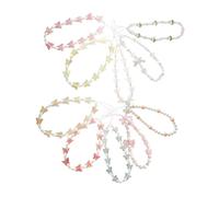 FUTUREORYY 10 Pcs Beaded Phone Chain Bow Wrist Strap Colorful Resin Pearl Lanyards for Women Stylish Mobile Phone Charm Bracelets Decorative Accessories for Bags