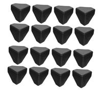 FUTUREORYY 100pcs Black Plastic Corner Protectors Furniture Edge Guards for Cargo Safety Packaging Cushion Pads for School Office Hospital Lightweight and Easy to Use